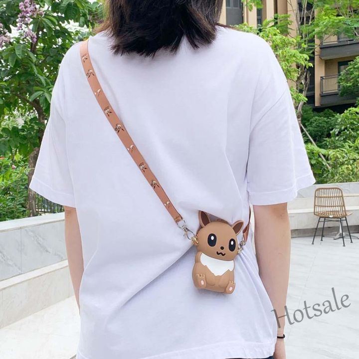 hot-sale-c16-yolo-kawaii-messenger-bag-eevee-anime-figure-pikachu-pokemon-go-coin-purse-cute-childrens-gift-silicone-squirtle-earphone-case-storage-bag-children-shoulder-bag