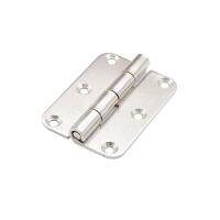 3 " Stainless Steel Rounded Electromechanical Case Flat Open Cabinet Door Hinge 70*50*2mm Door Hardware  Locks