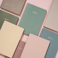 MINKYS New Arrival A5 Morandi Color Soft PU Leather Diary Journal Notebook 2021 Planner Agenda Notes Book Gift School Stationery