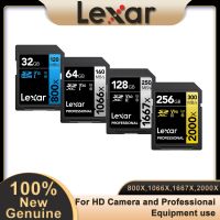 กล้องดิจิตอล4K V90 2000X การ์ด SD Lexar U3 C10 1667X V60 SDXC Flash การ์ดความจำ1066X V30 UHS-II สำหรับ3D V10 800X