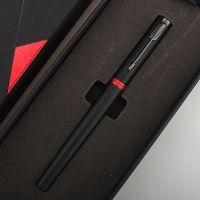 Luxury Quality Jinhao Arrow Clip Matte black Business Office Fountain Pen FinancialStudent School Stationery Supplies Ink Pens Pens