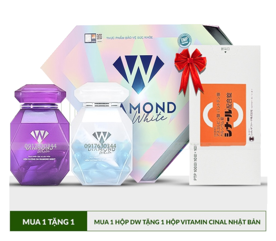 Viên uống trắng da diamond white, siêu dưỡng chuyên sâu, trắng gấp 3 - ảnh sản phẩm 1