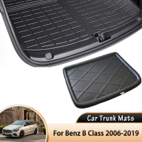 รถ Boot Liner Cargo ด้านหลังสำหรับ Benz B Class W245 W246 2006 ~ 2019 2017 2018กระเป๋าเดินทางพรมถาดกันน้ำ