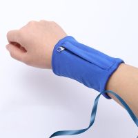 Zipper Wrist Wallet Pouch Running Bag Wrist Bag Basketball Yoga Wristband Sweatband Sports Arm Bag for Key Card Storage Case