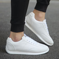 Ready Stock Men White Rubber Shoes Korean Mens Shoes Low Cut Sneakers