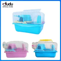 DUDU Pet（23*17*16cm）Cage Small Farm Villa Portable Take out Portable Cage Rearing