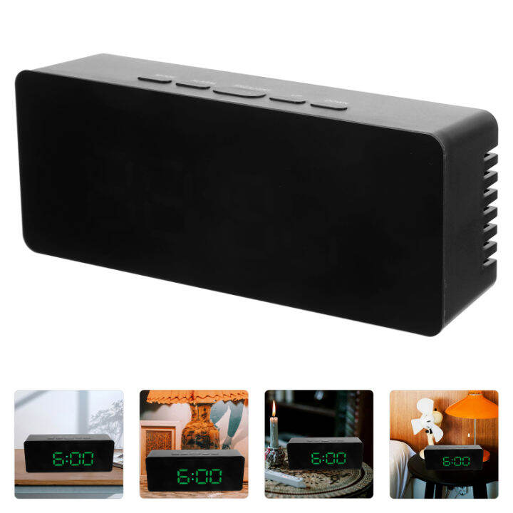 Kokemall Digital Clock Large Display Alarm Clock Bedroom Aesthetic