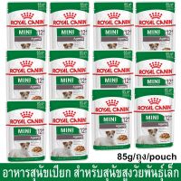 อาหารเปียกสุนัข Royal Canin Mini Ageing 12+ Small Breed Wet Food สำหรับสุนัขสูงวัยพันธุ์เล็ก อายุ12 ปีขึ้นไป 85ก.[x12]