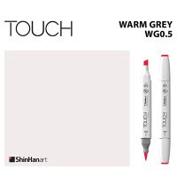 TOUCH TWIN BRUSH MARKER WG0.5 (WARM GREY) / มาร์คเกอร์หัวพู่กัน-หัวตัดขนาดกลาง รหัส WG0.5 (WARM GREY)