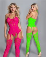 【CC】✣☽  crotchless plus size Erotic Hot Sex Products Costumes Slips Intimates Bodysocks