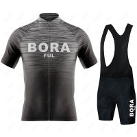 Boraful 2023ผู้ชายทีมฤดูร้อนแขนสั้นขี่จักรยานย์ชุด MTB M Aillot Ropa C Iclismo จักรยานสวมใส่ระบายอากาศขี่จักรยานเสื้อผ้า