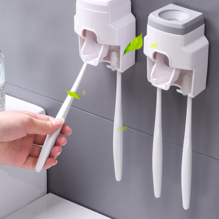 ที่คั้นแปรงสีฟันขี้เกียจกันน้ำที่บีบยาสีฟันมีห้องน้ำอัตโนมัติผลิตภัณฑ์ในที่ใส่แปรงสีฟันในห้องน้ำ