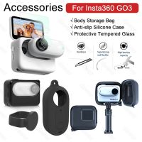 อุปกรณ์ Insta360 GO 3 เคส กระเป๋าเคสซิลิโคน ฟิล์มนิรภัย ขนาดเล็ก แบบพกพา สําหรับกล้อง