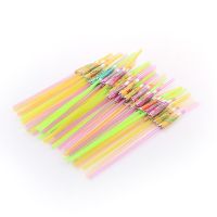 ☞ 50Pcs Fruit Juice Straws Beach Party Umbrella Drinking Straw