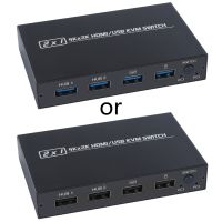 AM-KVM 201CL KVM Switch HDMI/USB KVM Switch สนับสนุน2K X 4K 2โฮสต์หุ้น1 Monitor/คีย์บอร์ดและเมาส์ชุด