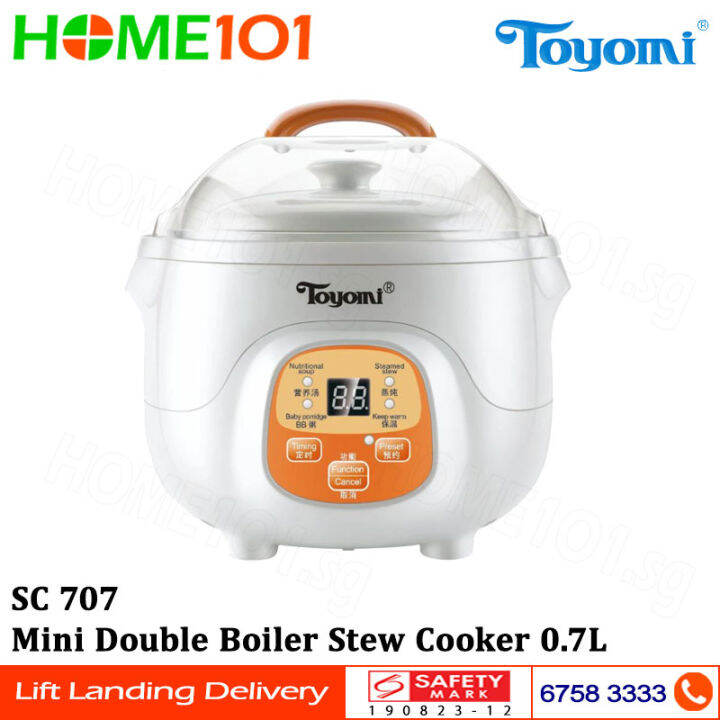 Toyomi Mini Double Boiler Stew Cooker 0.7L SC 707 Lazada Singapore