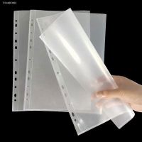 ❦❈◄ 5pcs/Lot A4 16c Plastic Punched Pockets Folders A4 Transparent Thickening Information Document File Bag for 2/ 3/4 Ring Binder