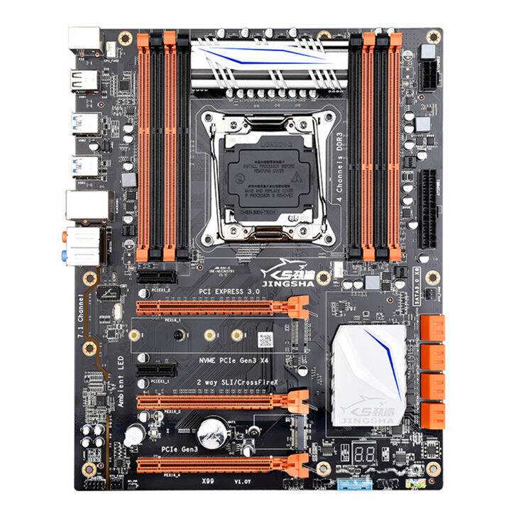 vktech-เมนบอร์ดคอมพิวเตอร์-atx-256g-แผงวงจรคอมพิวเตอร์-x99-v3-cpu-8-x-sata3-0-m-2-nvme-1000m-adaptive-3-x-ช่องการ์ดจอ-pcie3-0