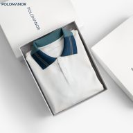 Áo Polo nam phối INGO vải cá sấu cotton CMC, nam tính, thanh lịch thumbnail