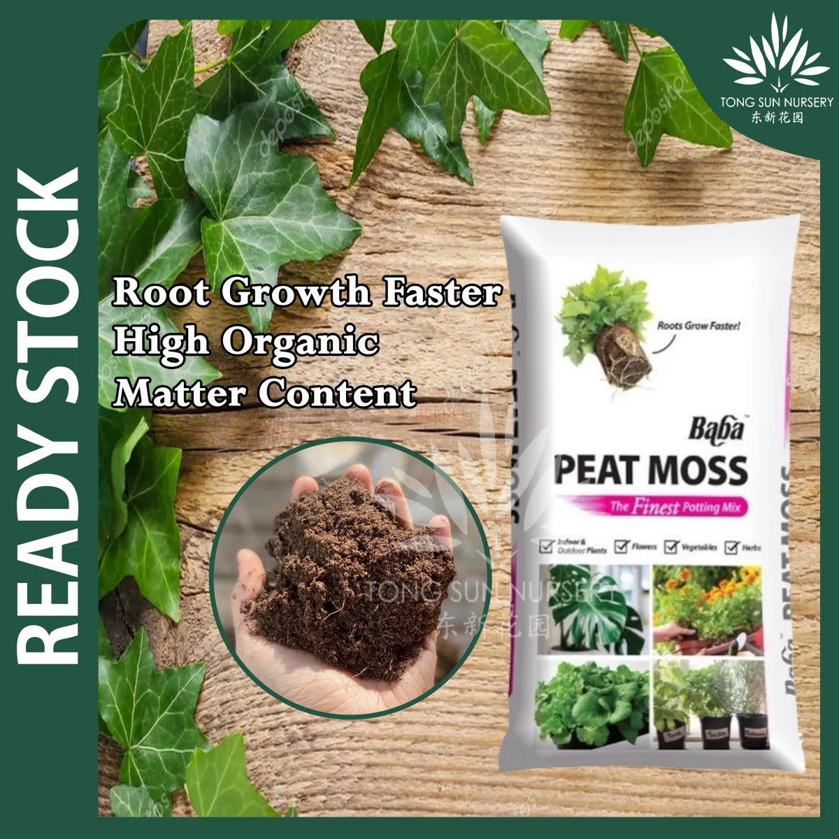 Peat Moss In Herb Garden Fasci Garden