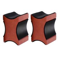 2Pcs Guitar Neck Rest,Electric Acoustic &amp; Bass Guitar Pillow for Changing Strings, String Instrument Wooden Neck Craddle