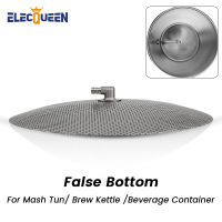 Homebrew 12 Mash Tun Kit Bawah Palsu,Keluli Tahan Karat Kubah Bawah Palsu dengan 38 Hos Barb Siku Pemangan Asek Cerek Pengaan