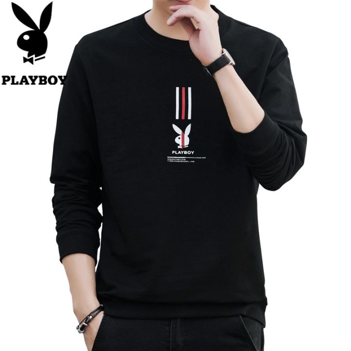 playboy-เสื้อกันหนาว-คอกลม-แฟชั่นเกาหลี-สำหรับผู้ชาย