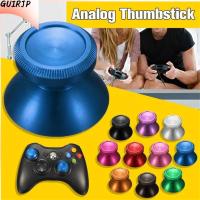 GUIRJP 2pcs สีสัน ฝาครอบหมวก โลหะ กริป จอยสติ๊กควบคุม แอนะล็อก Thumbstick อลูมิเนียม