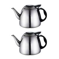 2X 1.2L Induction Cooker Tea Pot Stainless Steel Water Kettle Flat Bottom Coffee Kettle