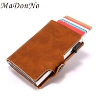 Carbon Fiber Card Holder Wallets Men Brand Rfid Black Magic Trifold Leather Slim Mini Cash Wallet Small Money Bag Male Purses