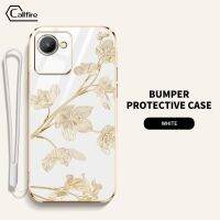 เคสโทรศัพท์ออกแบบดอกชงโคสำหรับ OPPO Realme C30 C30S Realme Narzo 50i Prime ใหม่นุ่มป้องกันการตกและการชนกันกรอบซิลิโคนนิ่มพร้อมฟรีสายคล้อง