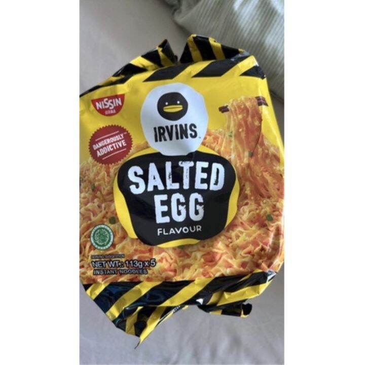 NISSIN IRVINS Salted Egg Flavour Noodles | Lazada PH