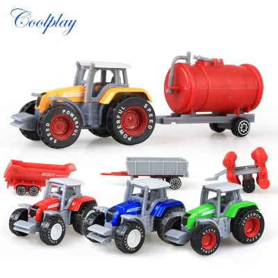 Diecast Farm Vehicles Alloy Mini Car Model Engineering Car Model Tractor Engineering Car Tractor Toys Model for Kids Xmas Gift