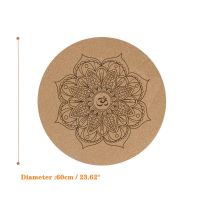 Mandara Yoga Mat Meditation Cork Rubber Small Round Knee Pad Multi-function Non-slip Mat Training Yoga Auxiliary Exercise Mat