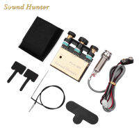 [ammoon]Sound Hunter Guitar Pickup กีต้าร์โปร่ง Onboard Active Piezo Pick Up EQ Equalizer Dual Source Preamp System with Mic Volume &amp; Tone Controls Guitar Accessories