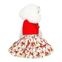 Beautiful Christmas Festival Pet Skirt Pet Dress Gifts Print  Photograph Prop Dresses