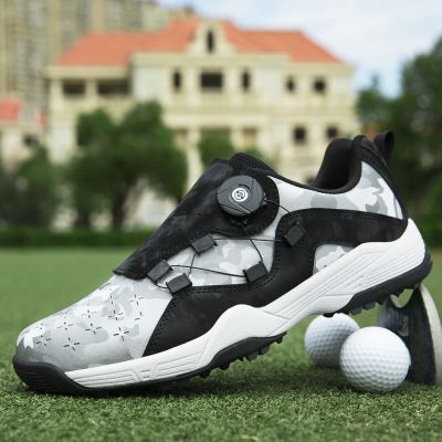 2023 new Cross-border new big yards golf shoes men outdoor casual shoes turn knob shoes mens and womens tennis shoes