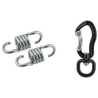 360° Swivel Rotating Carabiner Clip,Carabiner D Buckle with 2Pcs 700Lbs Weight Capacity Hammock Chair Spring