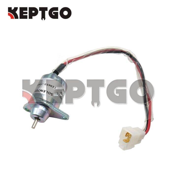 ๑-new-119653-77950-12v-diesel-fuel-shut-off-solenoid-for-kubota-john-deere-119653-77950