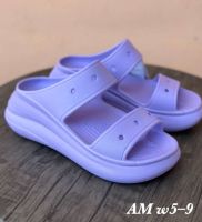 รองเท้าแตะCrocs รุ่นLiteRideสีฟ้า ใส่สบายนิ่มเท้า รองเท้าผู้หญิง