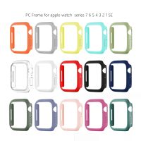 Pc Frame for Apple Watch Series 7 8 41mm 45mm Cover Case for iwatch 6 5 4 3 2 SE 38mm 40mm 42mm 44mm Clear Bumper Protector Case