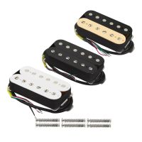 Laquitalo FLEOR Humbucker Pickup เซรามิก4สายกีตาร์ปิ๊กอัพสองคอยล์-ม้าลาย/สีดำ/ สีขาว