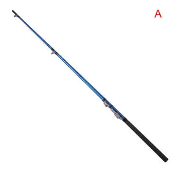 LO【Ready Stock】Shimano Portable Fishing Rod 1.8m Carbon Spinning Reel rod  Ceramic Guide 2 Piece Carp Fishing Freshwater Saltwater Fishing Accessories