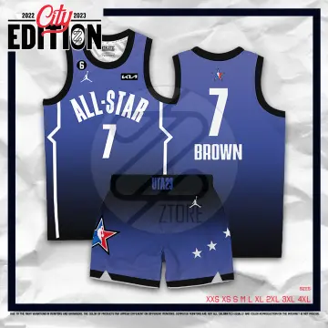 2023 ALL-STAR BROWN #7 Blue NBA Jerseys