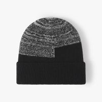 【YD】 Fashion Men Warm Thick Cap Hat Europe   America Male Female Knitted Beanie