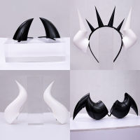 Helltaker Lucifer Pandemonica Beezlebub Horns Crown Handmade Headband Head Clip Headwear Hairwear Cosplay Prop Accessories