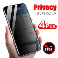 [Electronic film] 4ชิ้น Anti Spy Glass สำหรับ iPhone 11 12 13 14 Pro Max Mini 6 8 7 Plus X XR XS MAX SE 14Plus Full Cover 28 ° Privacy Screen Protector