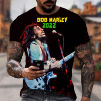 ฤดูร้อนใหม่ขนาดใหญ่ Mens T เสื้อ BOB Marley ROCK 3D พิมพ์ O-Neck แขนสั้น T เสื้อ Cool ROCK Hip-Hop Harajuku TOP TEE แฟชั่น