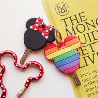 Twin happiness.how silicone key set of cute bag to hang the key cases cartoon lovers KT cat pendant