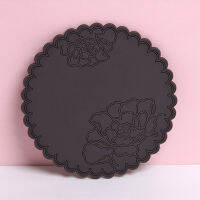 1PCS Rose Lace ถ้วยซิลิโคนทนความร้อน Coasters Creative Simple Decor Tableware Pad Non-Slip ฉนวนกันความร้อนตาราง Mats